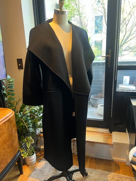 Toteme Jackets & Blazers - TOTEME Signature Wool Cashmere Coat Black | Classic Oversized Coat